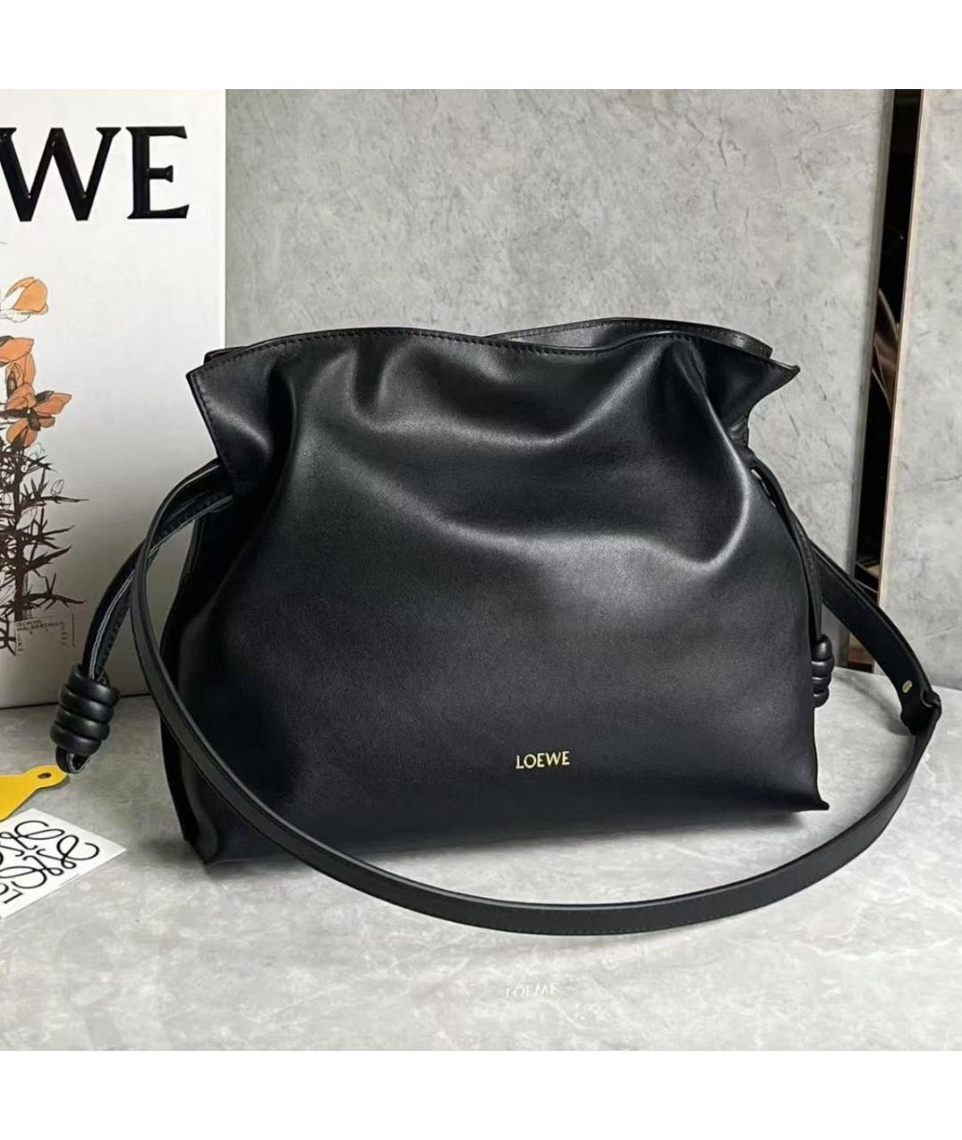 LOEWE Черная кожаная сумка через плечо, фото 7