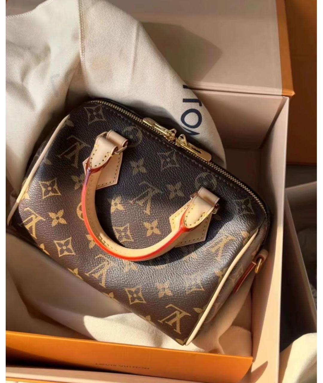 LOUIS VUITTON Коричневая сумка через плечо из канвы, фото 4