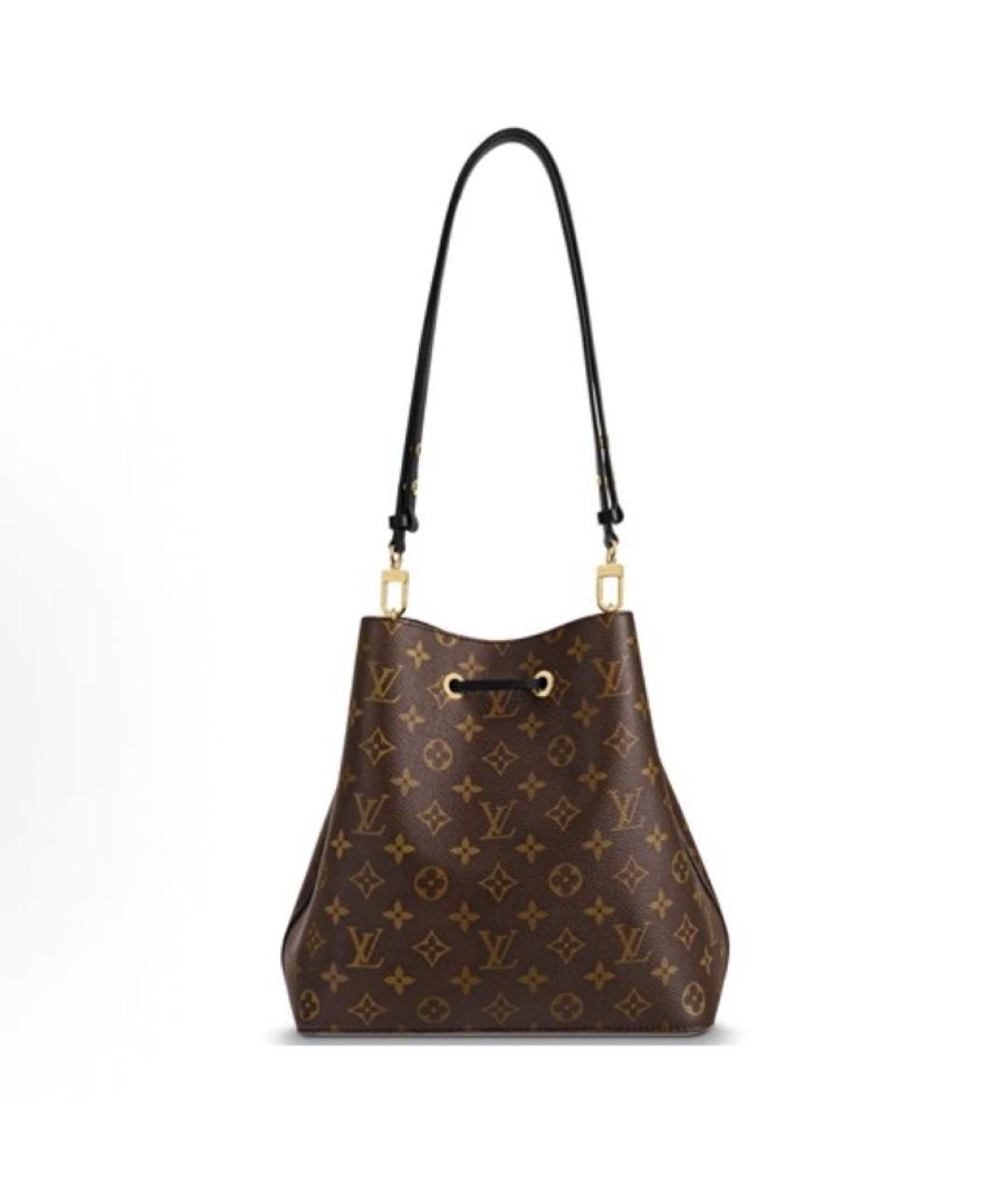 LOUIS VUITTON Коричневая сумка через плечо из канвы, фото 2