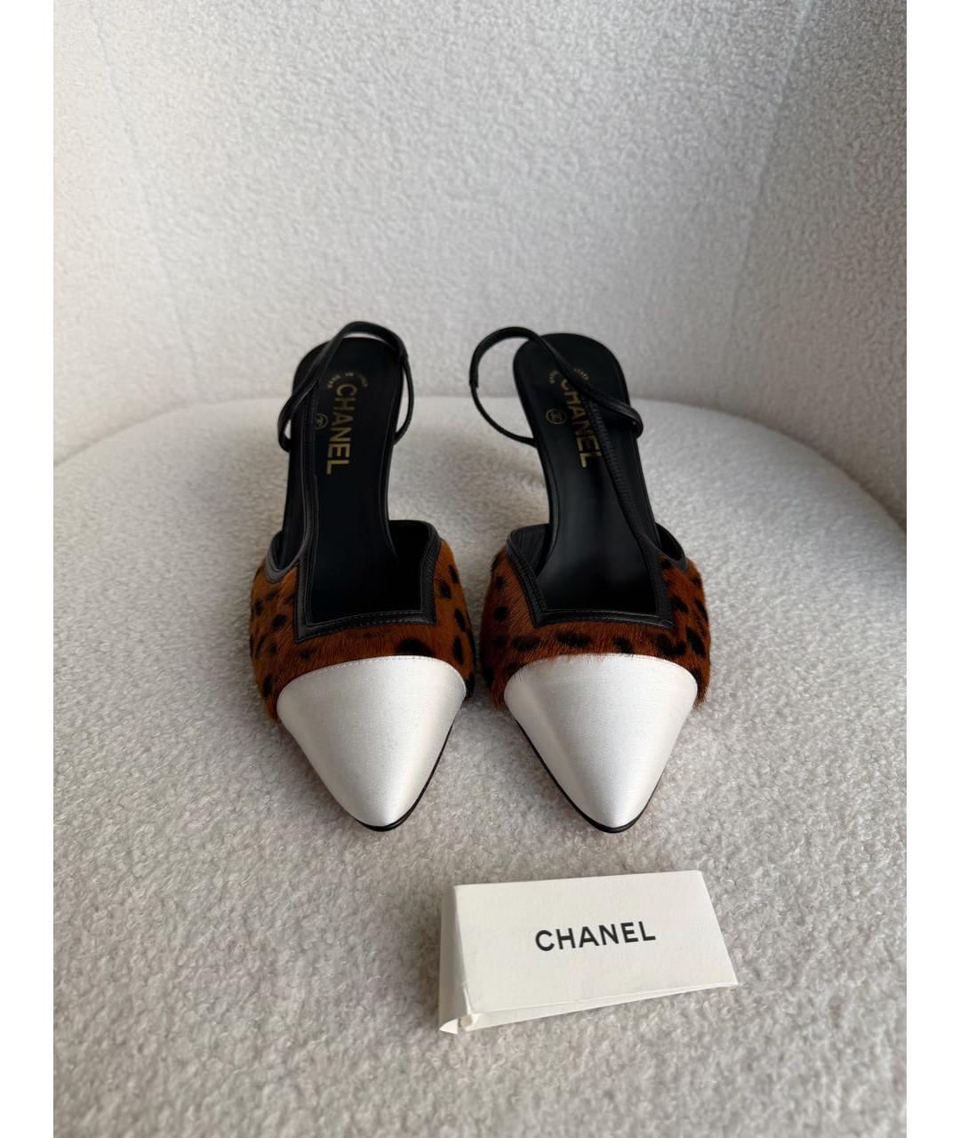 CHANEL Коричневые туфли, фото 2