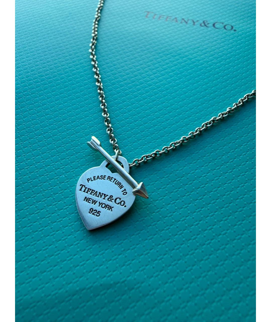 TIFFANY&CO Серебряное серебряное колье, фото 8