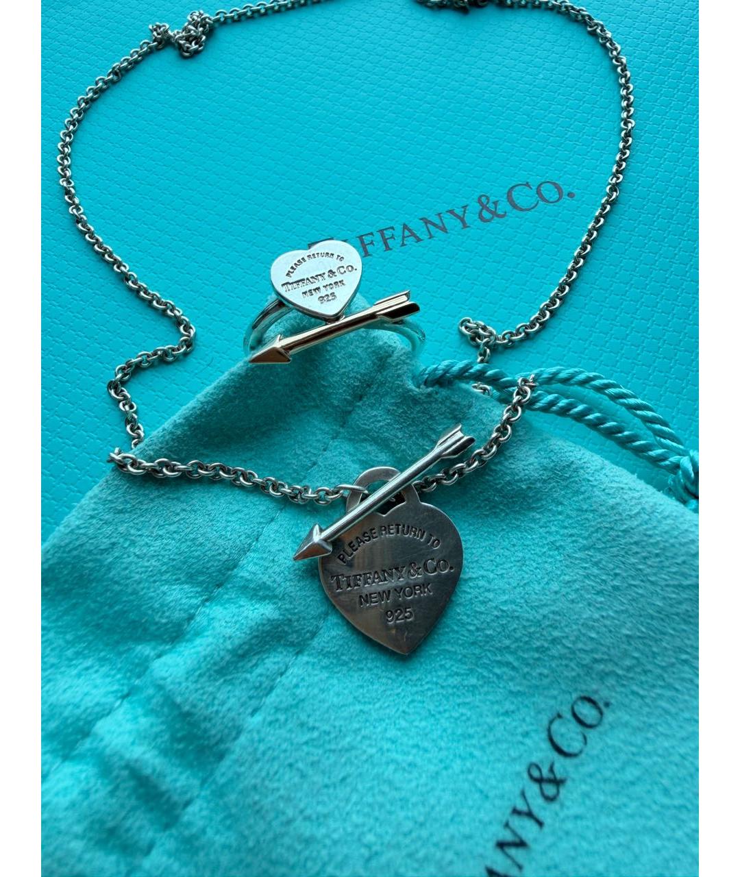 TIFFANY&CO Серебряное серебряное колье, фото 5