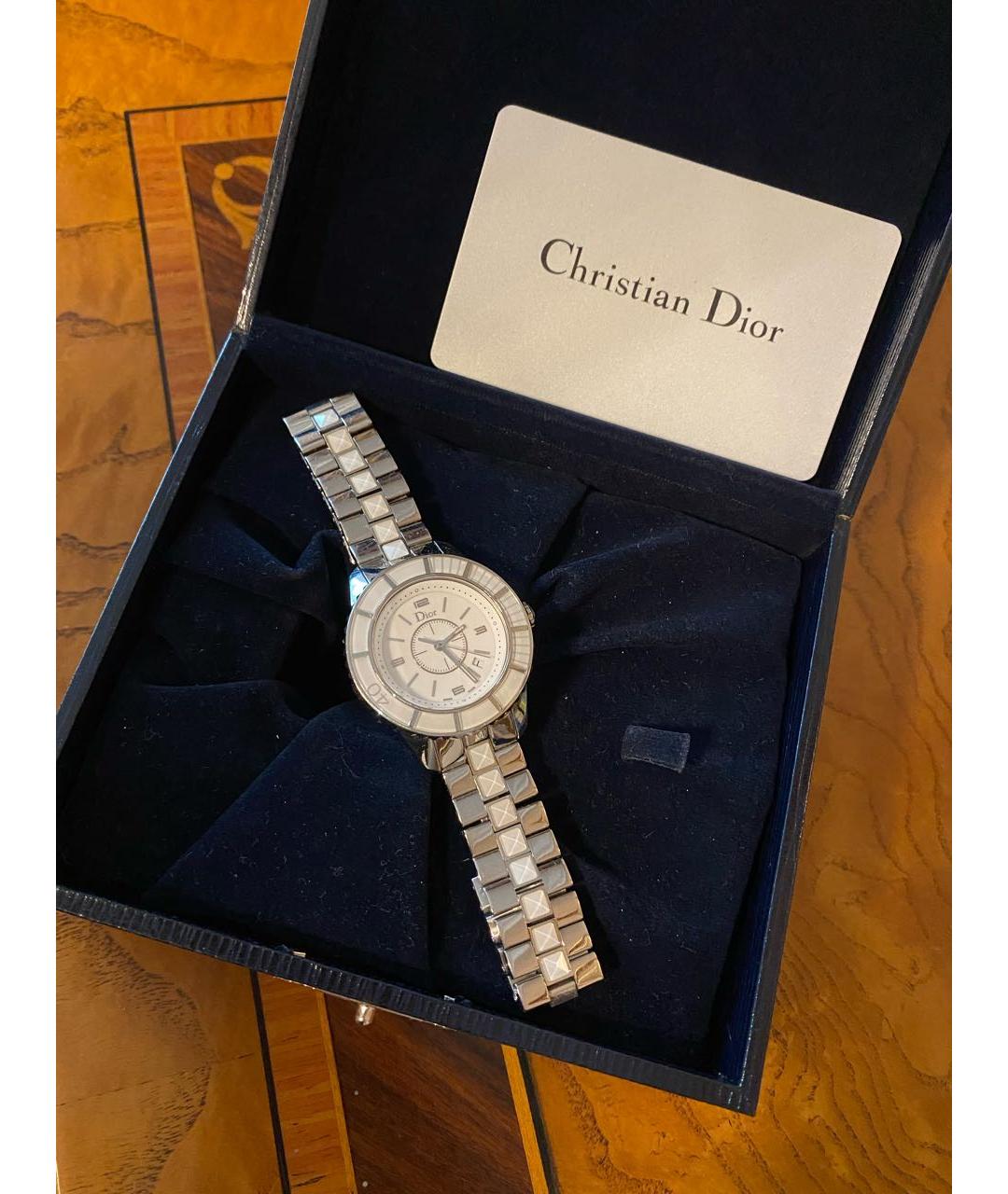 CHRISTIAN DIOR PRE-OWNED Серебряные керамические часы, фото 8