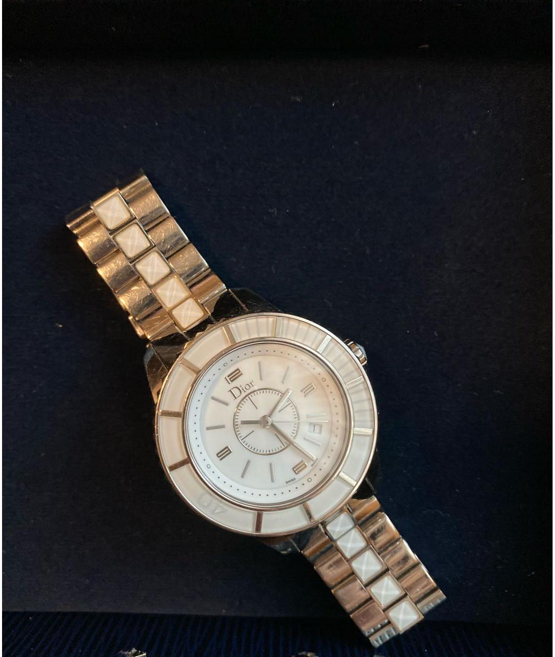 CHRISTIAN DIOR PRE-OWNED Серебряные керамические часы, фото 9