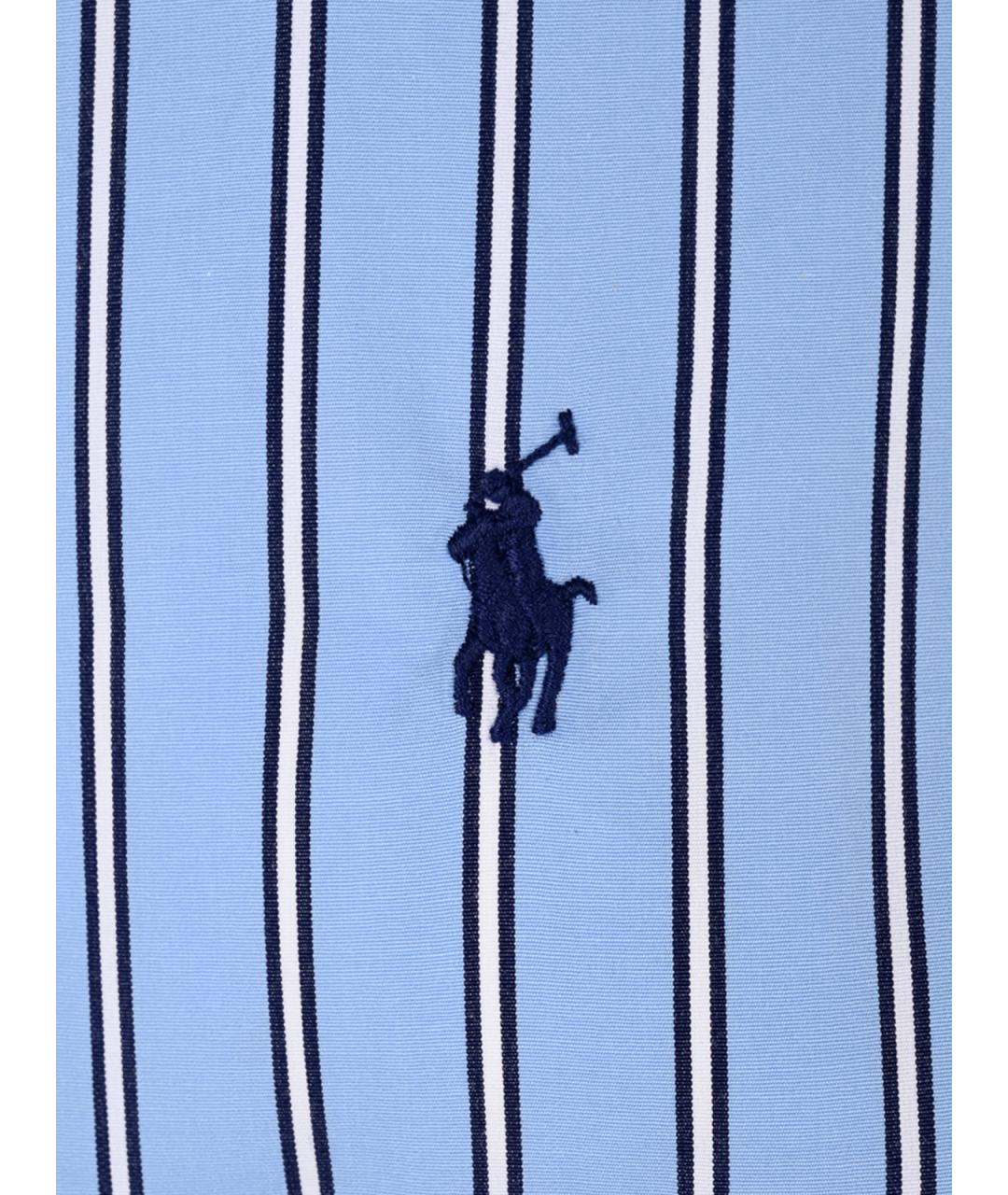 POLO RALPH LAUREN Синяя хлопковая рубашка, фото 6