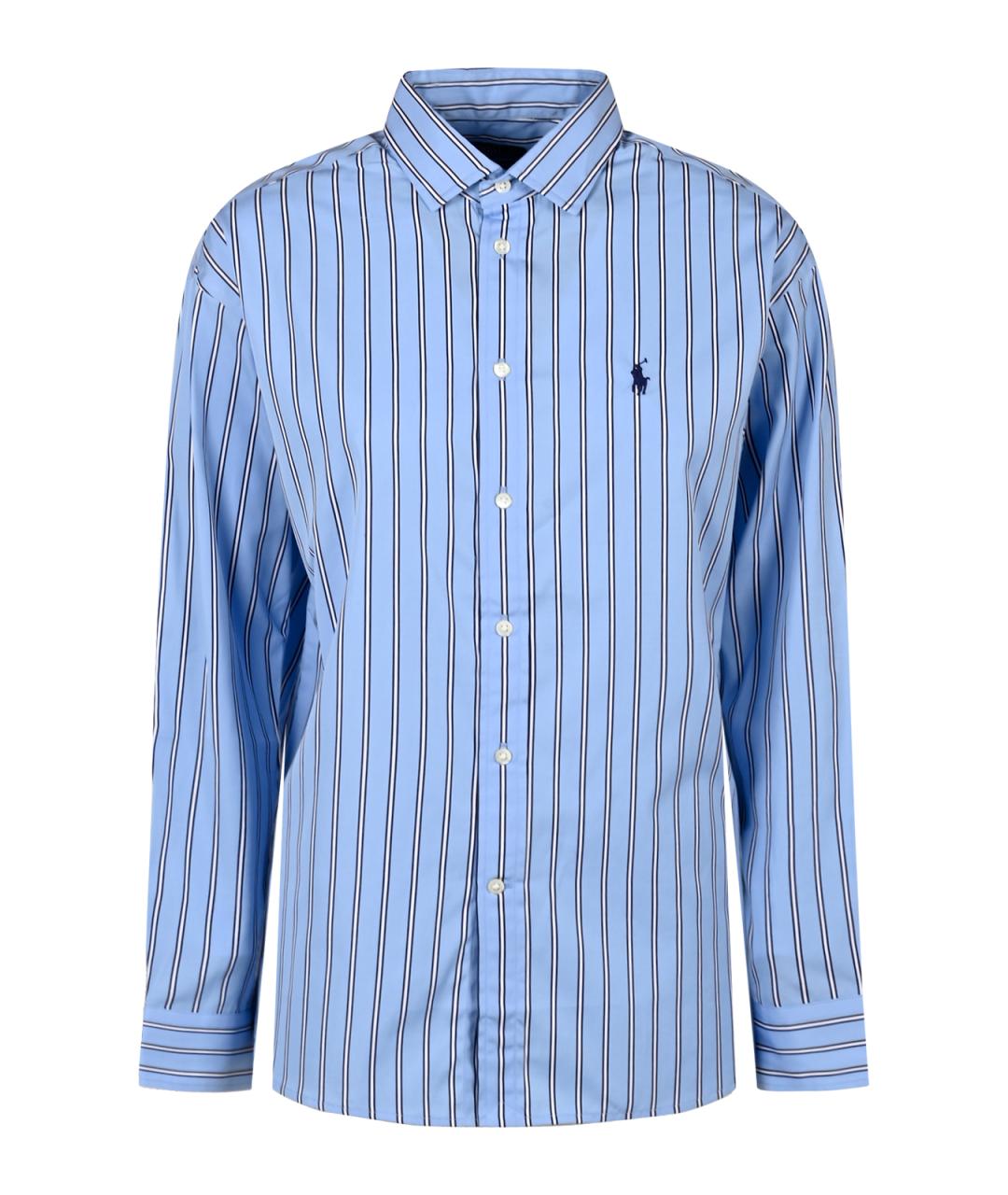 POLO RALPH LAUREN Синяя хлопковая рубашка, фото 2