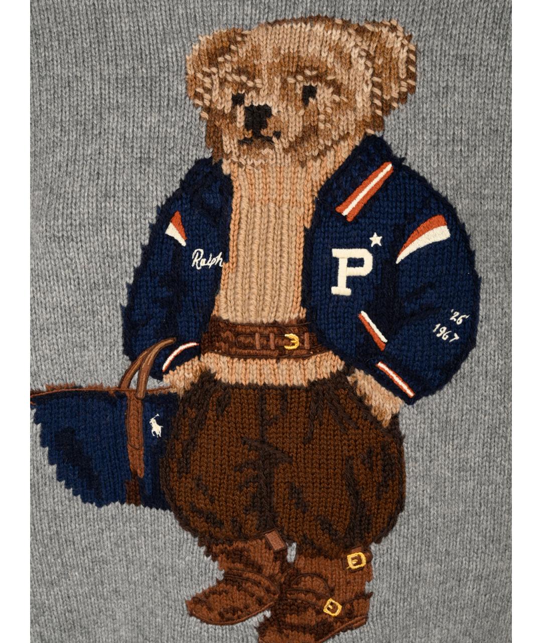 POLO RALPH LAUREN Серый шерстяной джемпер / свитер, фото 3