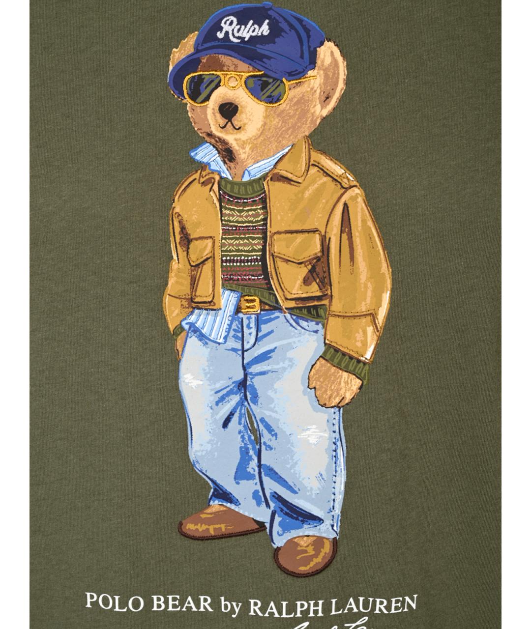 POLO RALPH LAUREN Зеленая хлопковая футболка, фото 6