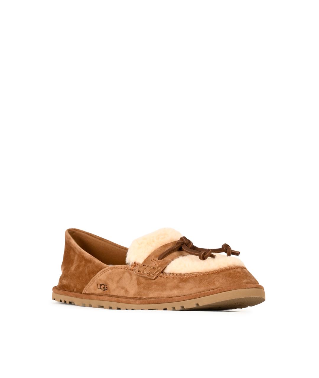 UGG Коричневые замшевые балетки, фото 2