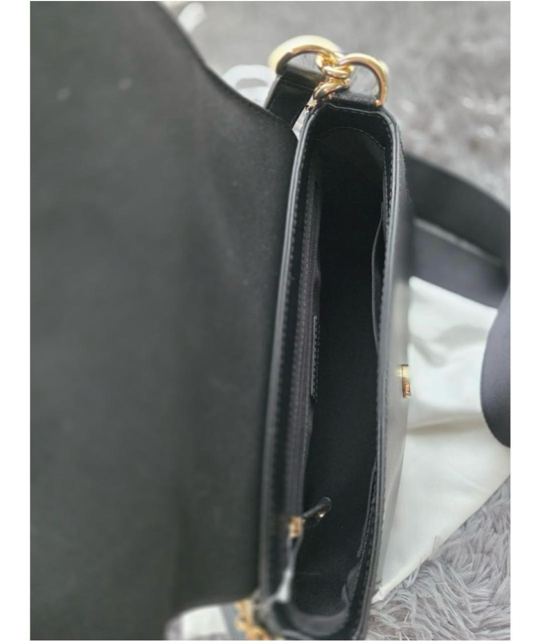 FURLA Черная кожаная сумка тоут, фото 4