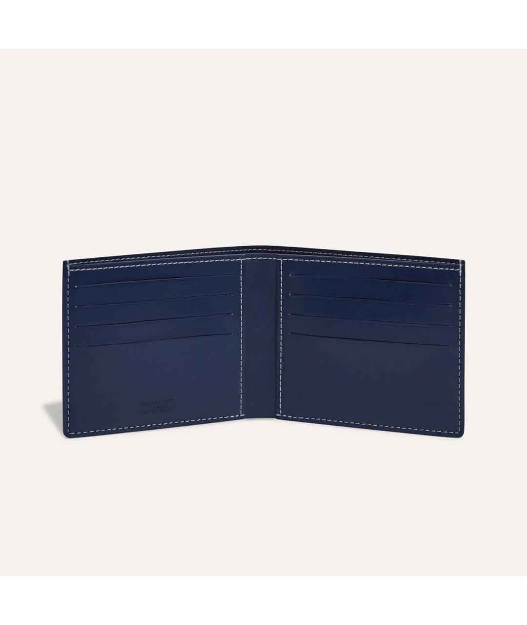 GOYARD Темно-синий кожаный кошелек, фото 2
