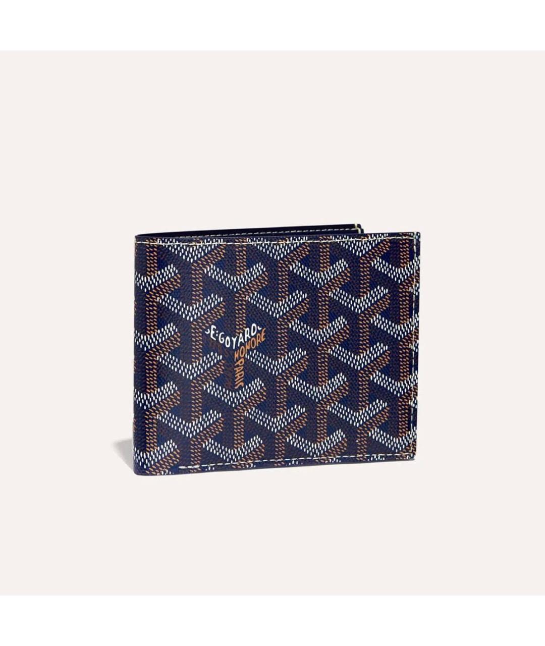 GOYARD Темно-синий кожаный кошелек, фото 4