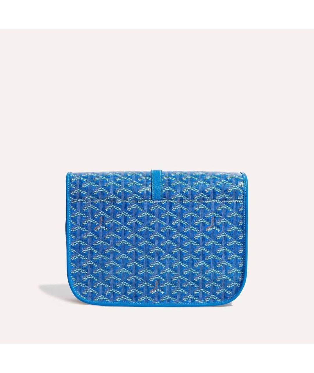 GOYARD Синяя кожаная сумка на плечо, фото 3