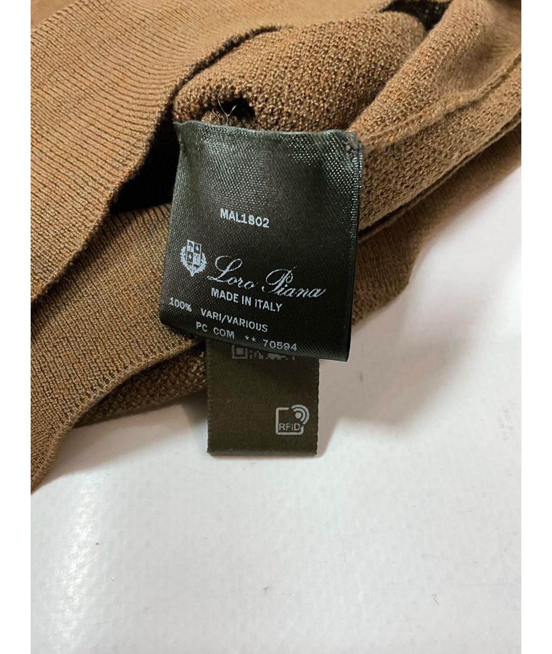 LORO PIANA Коричневый шерстяной джемпер / свитер, фото 4