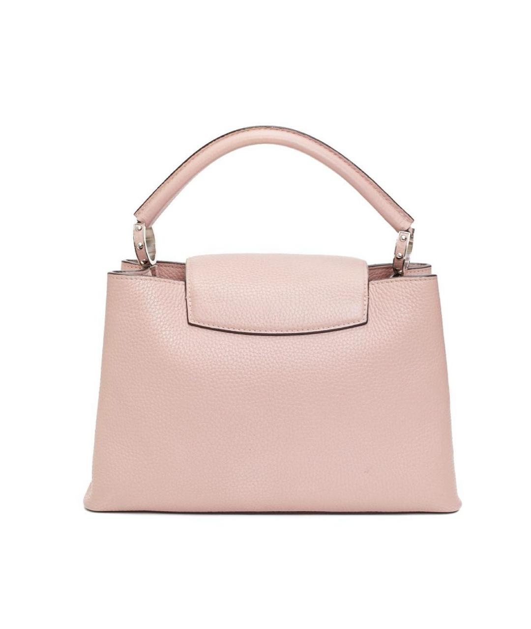 LOUIS VUITTON Розовая кожаная сумка с короткими ручками, фото 3
