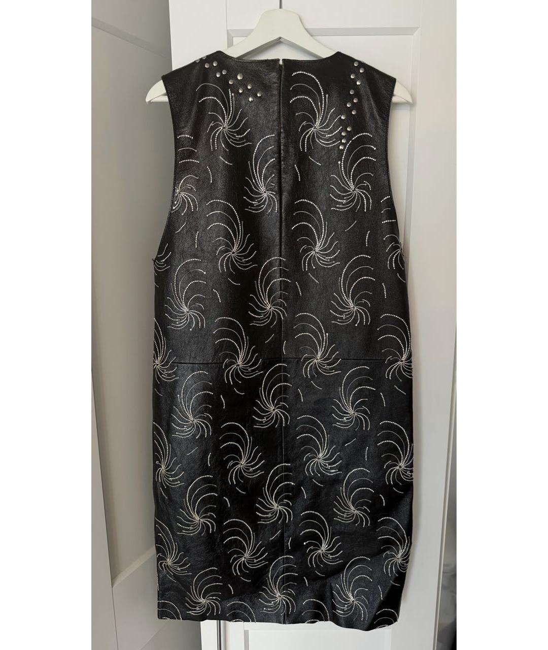 PRADA Черное кожаное платье, фото 2