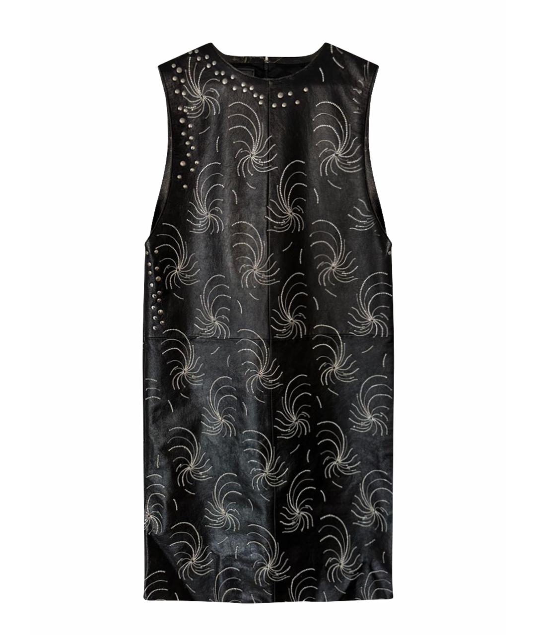 PRADA Черное кожаное платье, фото 1