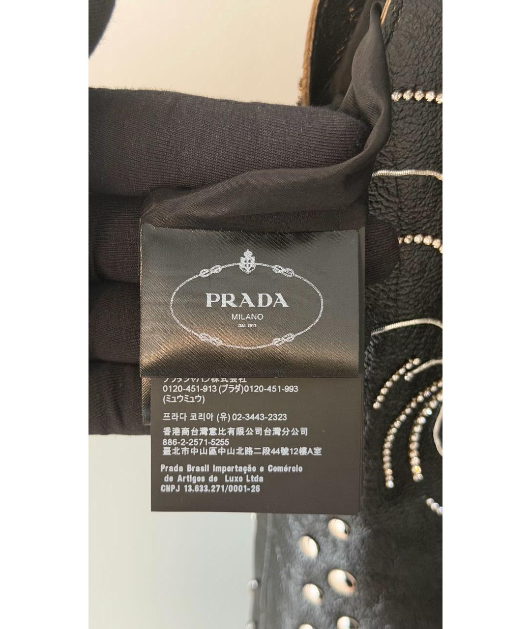 PRADA Черное кожаное платье, фото 6