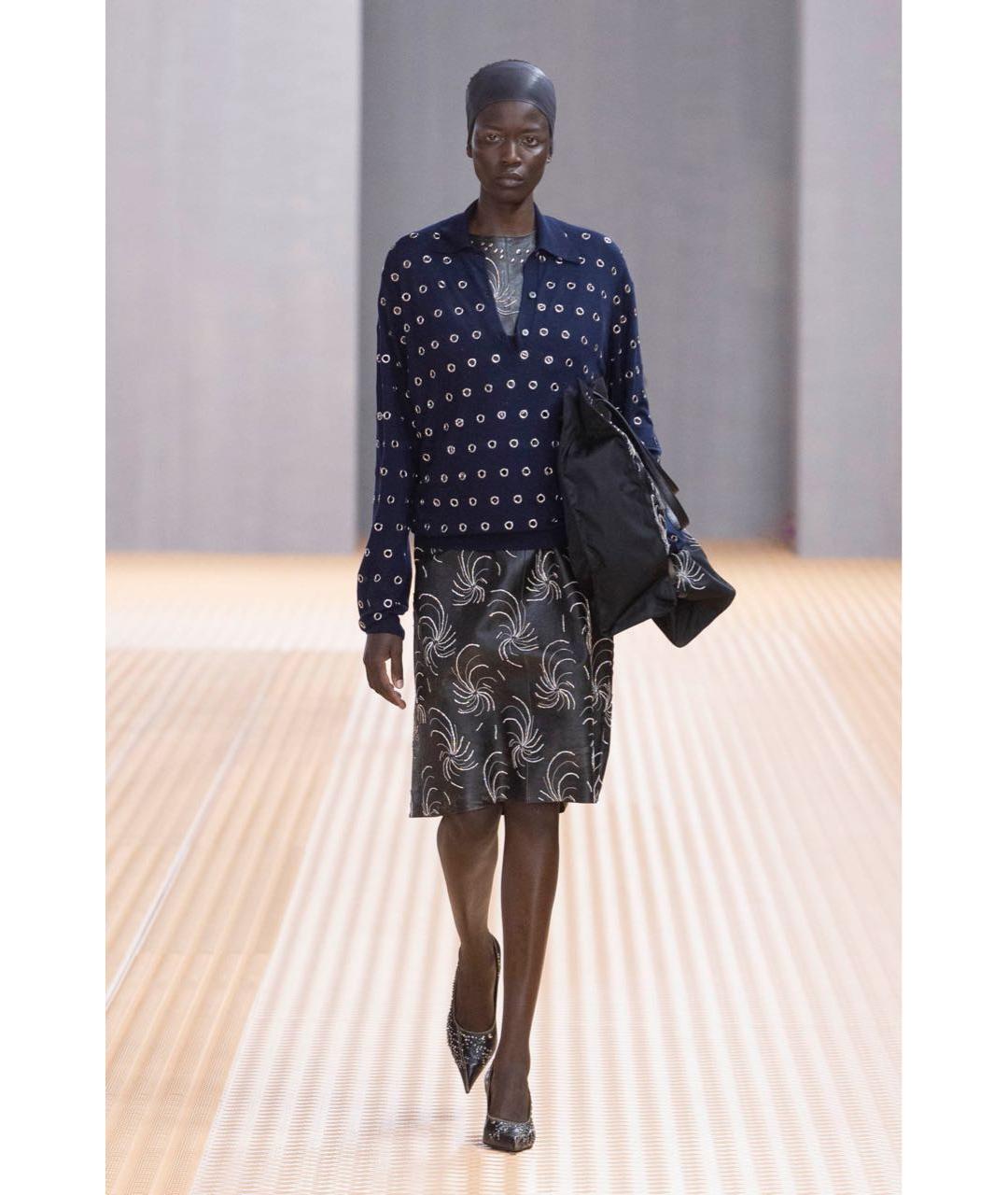 PRADA Черное кожаное платье, фото 8