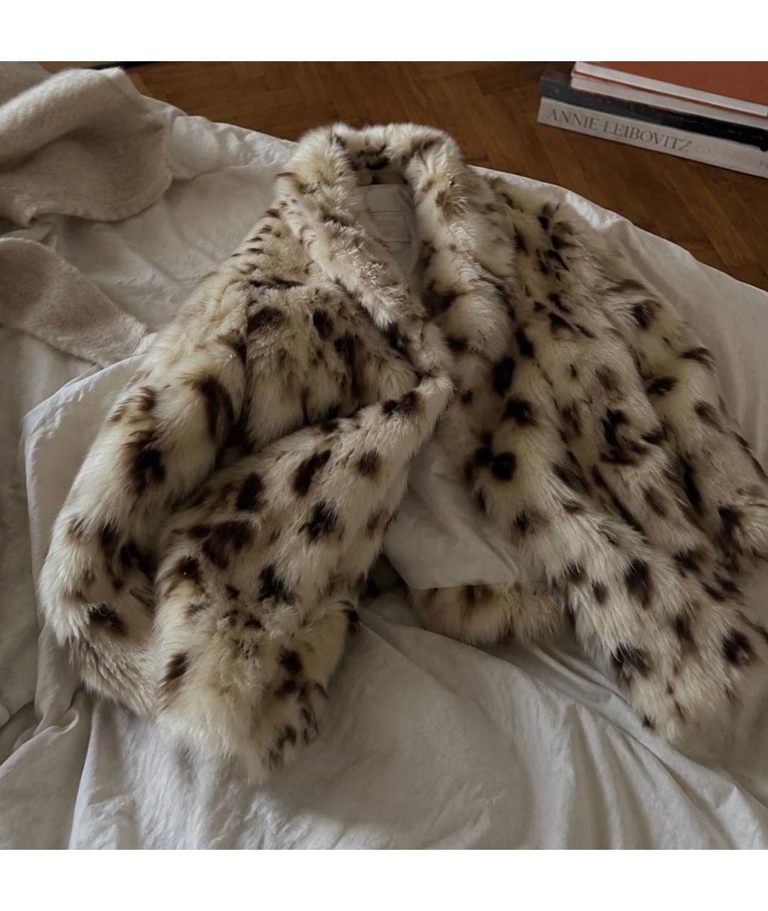 PRADA Бежевая кожаная шуба, фото 6