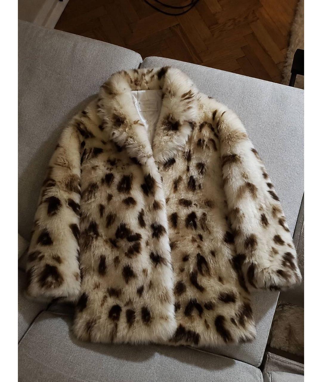 PRADA Бежевая кожаная шуба, фото 5