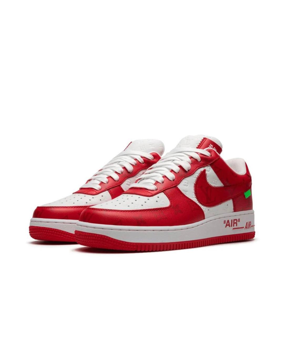 NIKE Красные кожаные кроссовки, фото 2
