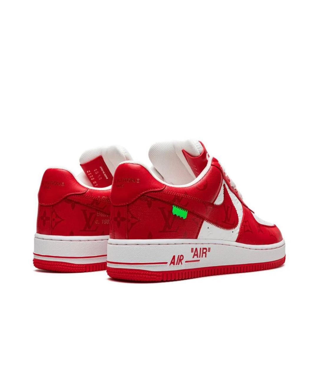 NIKE Красные кожаные кроссовки, фото 3
