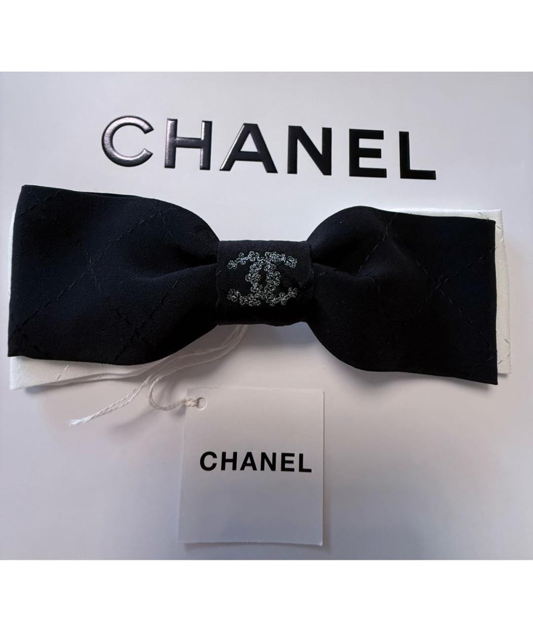 CHANEL Черная заколка, фото 2
