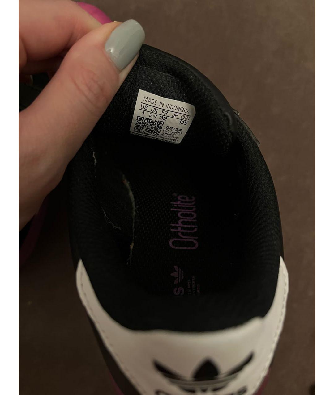 ADIDAS Черные кожаные кеды, фото 7