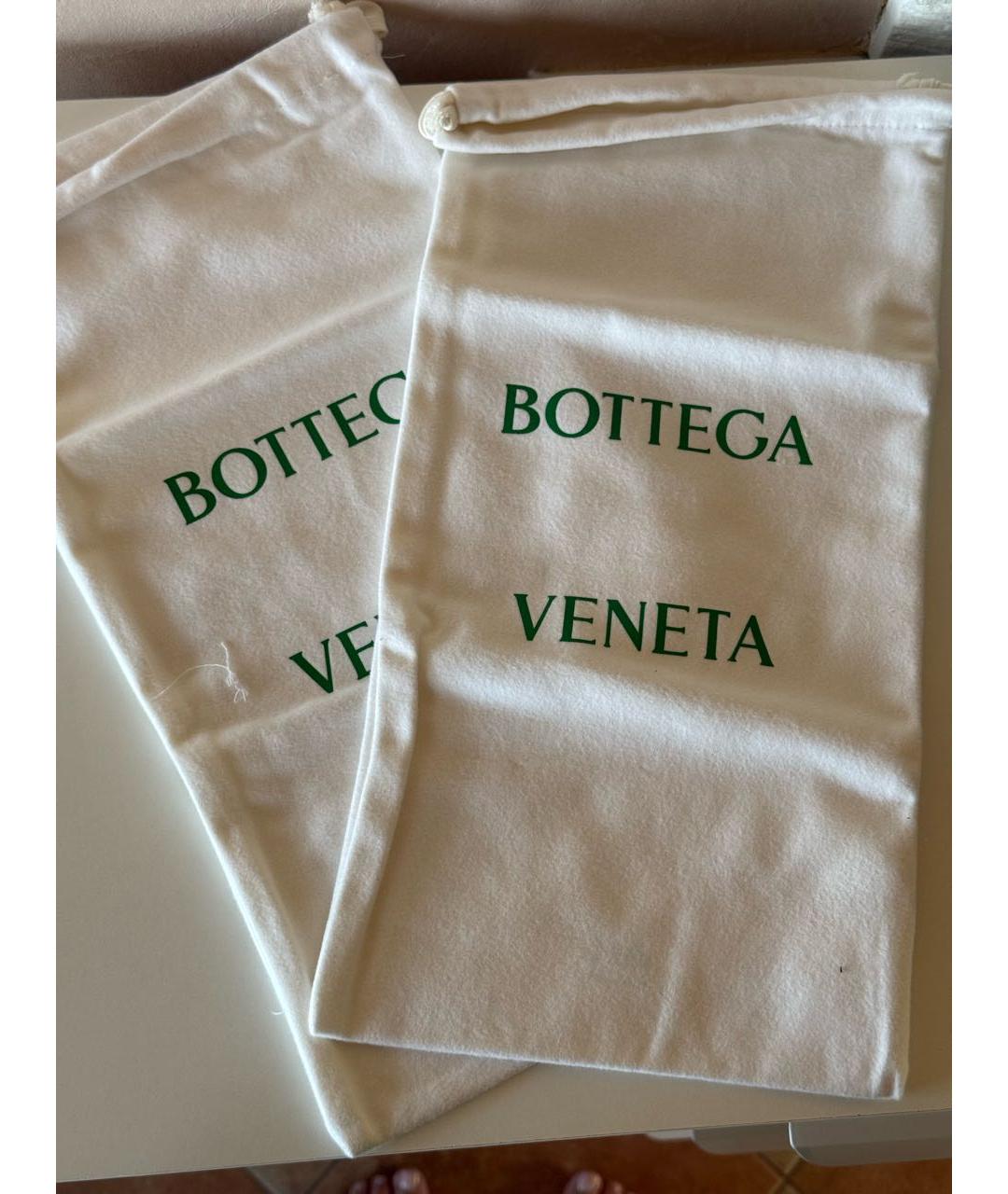 BOTTEGA VENETA Бежевые кожаные сандалии, фото 5