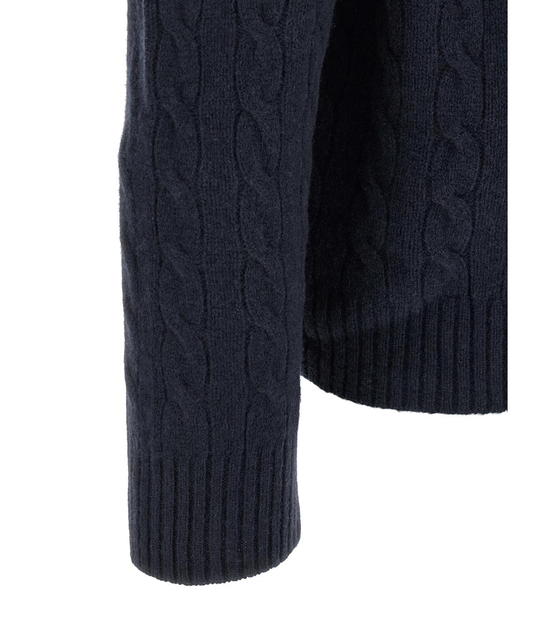 POLO RALPH LAUREN Темно-синий шерстяной джемпер / свитер, фото 4