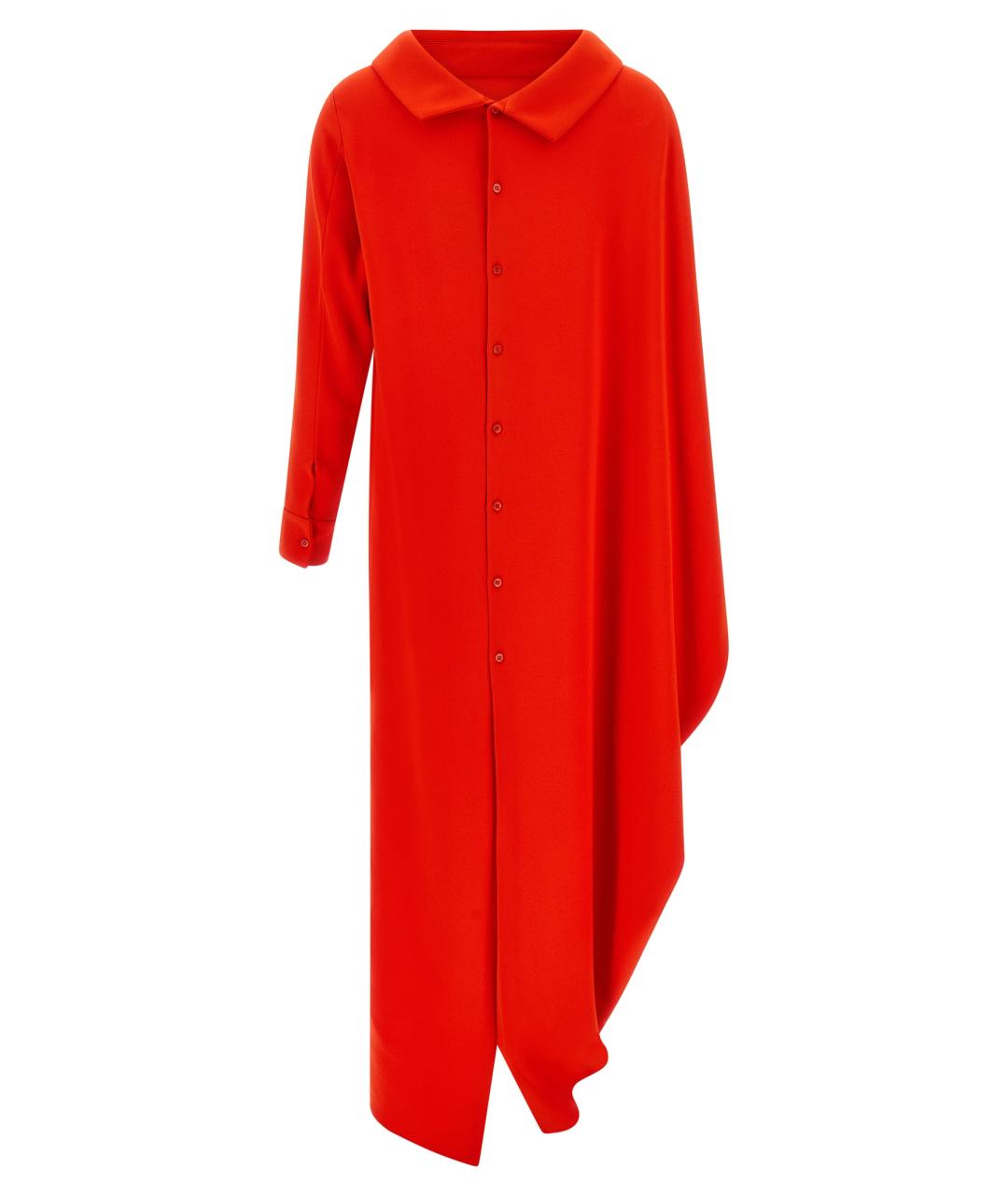 BALENCIAGA Красное шелковое платье, фото 2