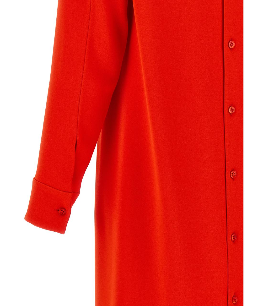 BALENCIAGA Красное шелковое платье, фото 4