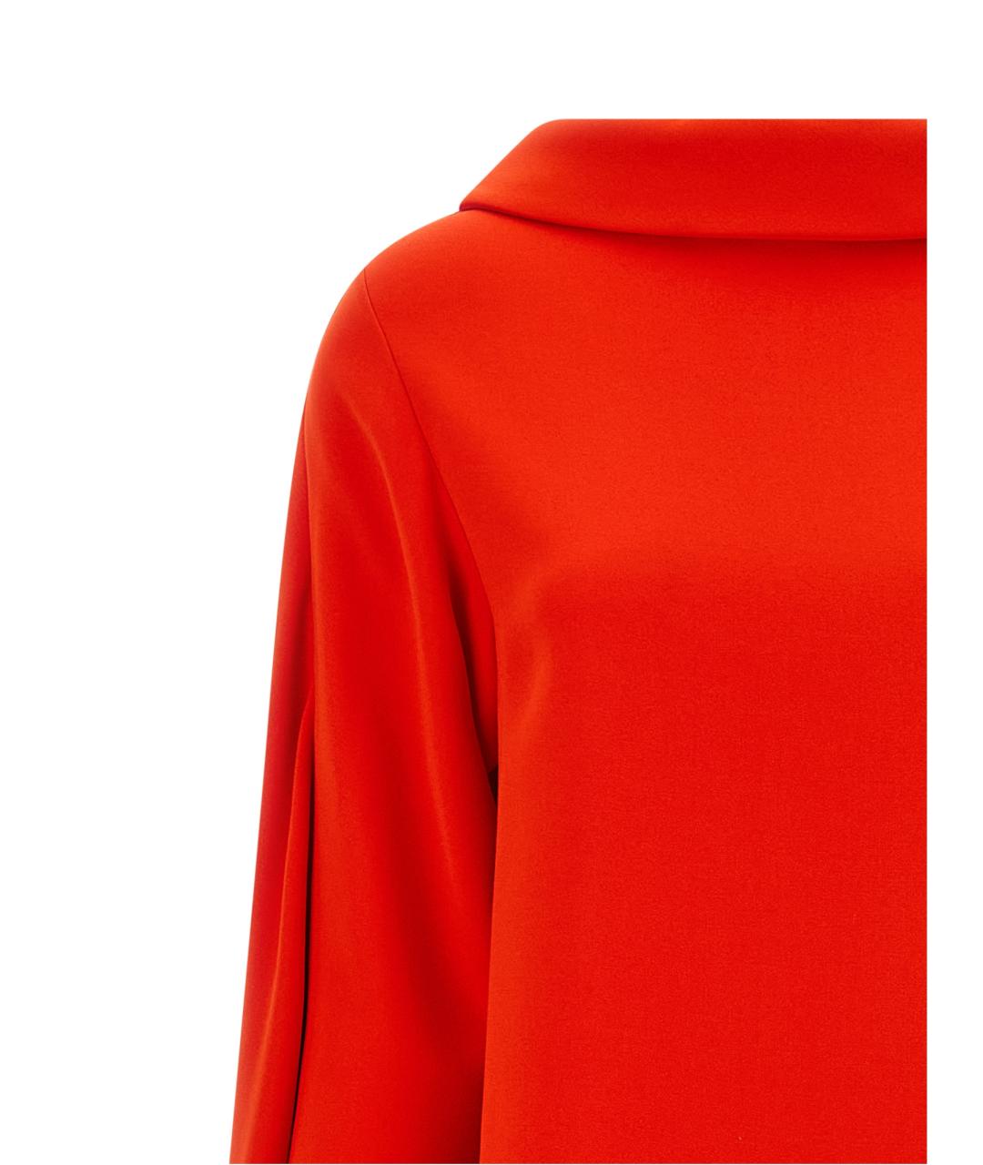 BALENCIAGA Красное шелковое платье, фото 3