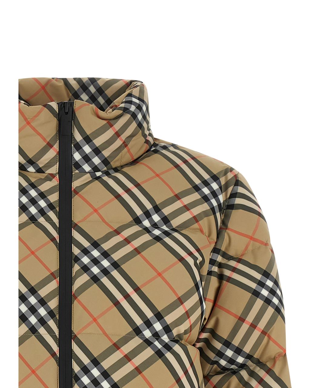 BURBERRY Бежевый полиэстеровый пуховик, фото 3