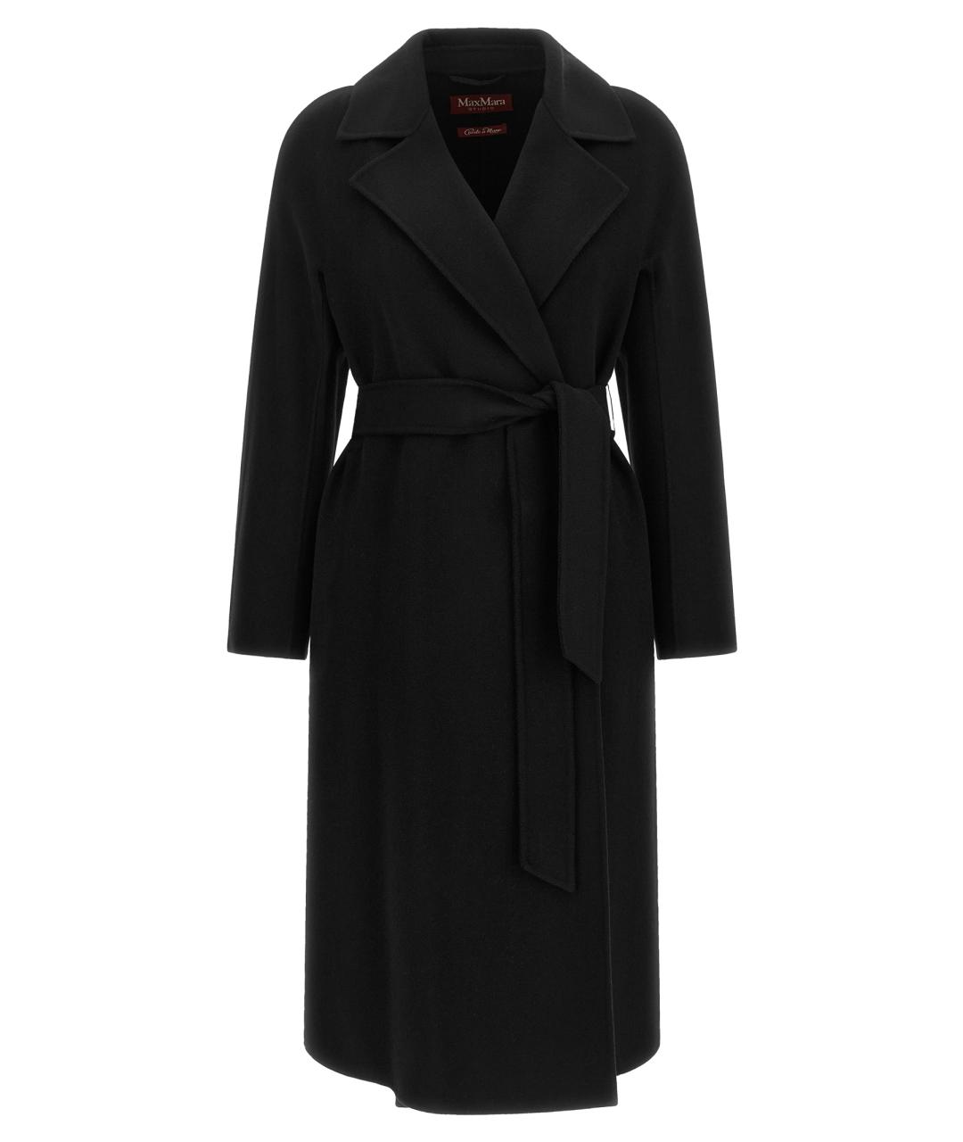 MAX MARA STUDIO Черное шерстяное пальто, фото 1