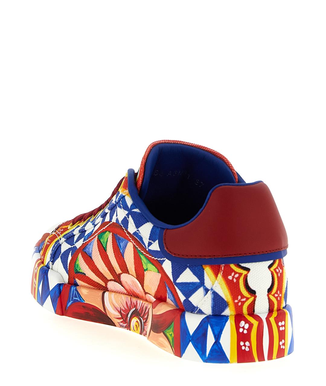 DOLCE&GABBANA Мульти текстильные кеды, фото 3