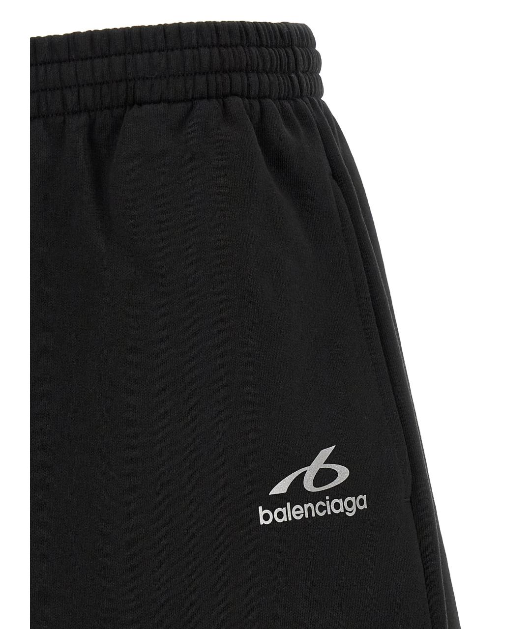 BALENCIAGA Черные хлопковые шорты, фото 5