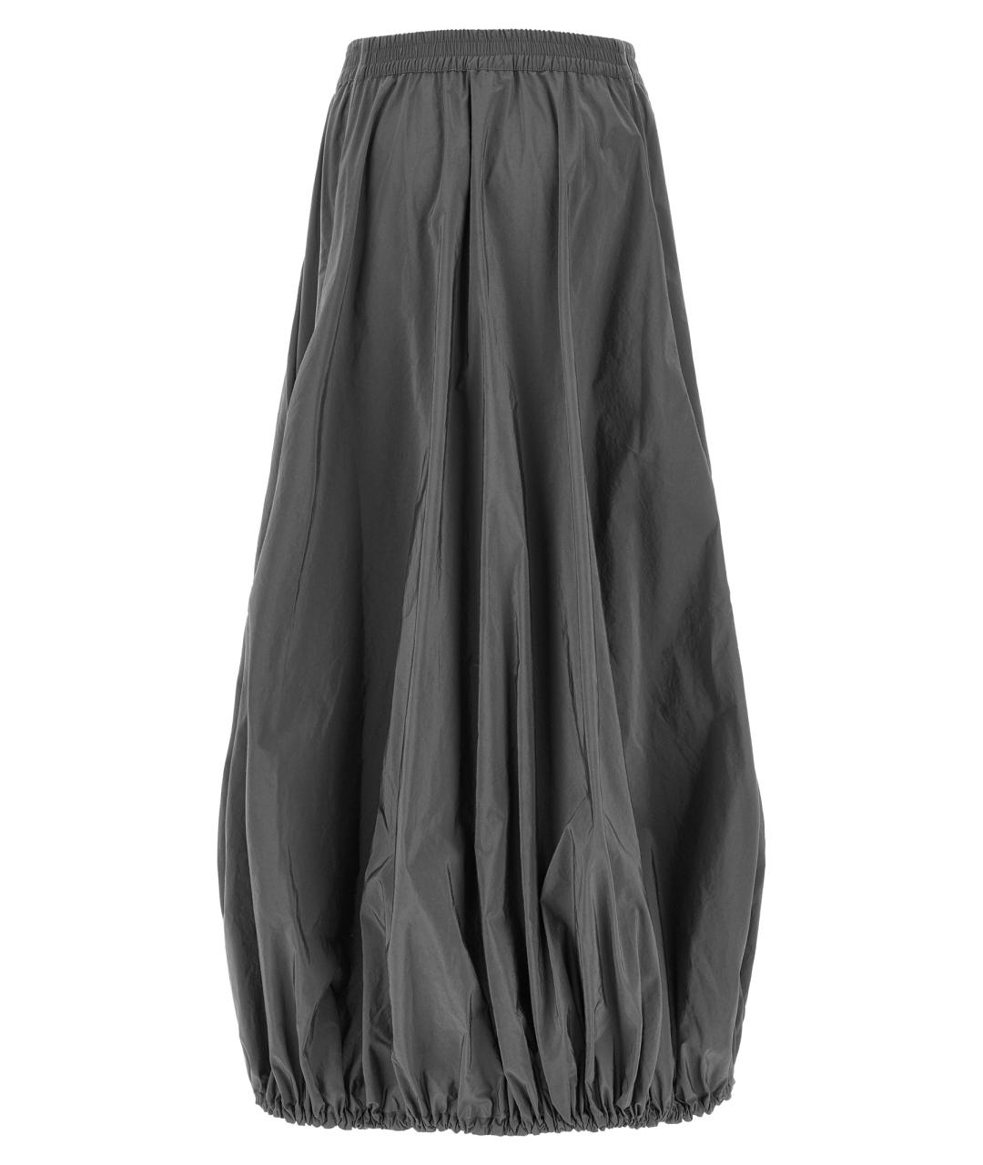 BALENCIAGA Серая хлопковая юбка макси, фото 2