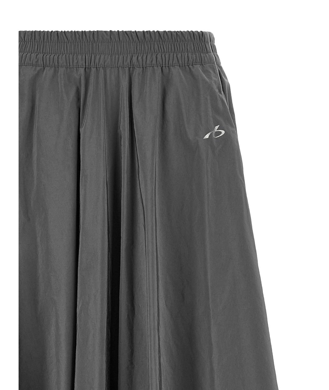 BALENCIAGA Серая хлопковая юбка макси, фото 3