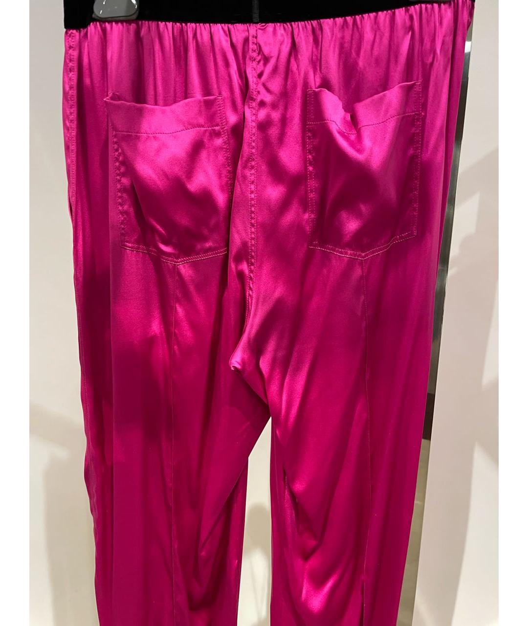 TOM FORD Фуксия шелковые прямые брюки, фото 2