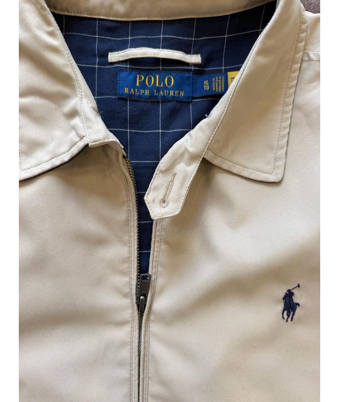 POLO RALPH LAUREN Бежевая хлопковая куртка, фото 3
