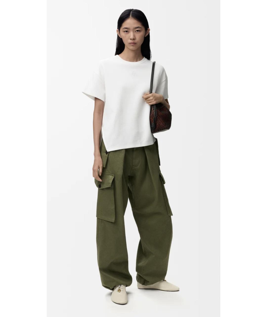 LOEWE Белая хлопковая футболка, фото 2