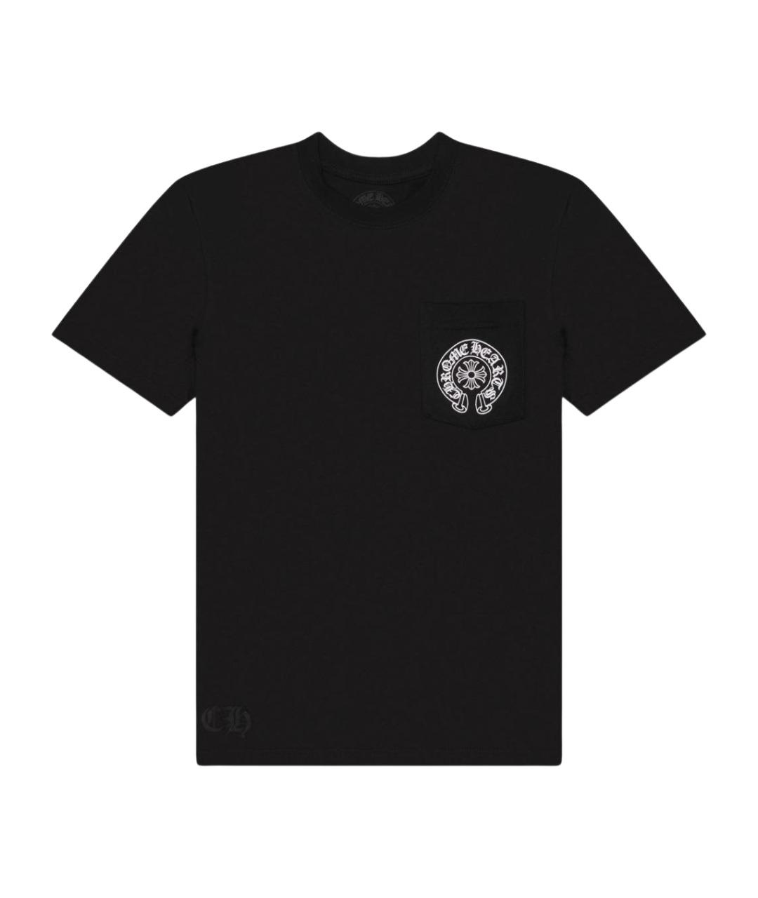 CHROME HEARTS Черная хлопковая футболка, фото 1