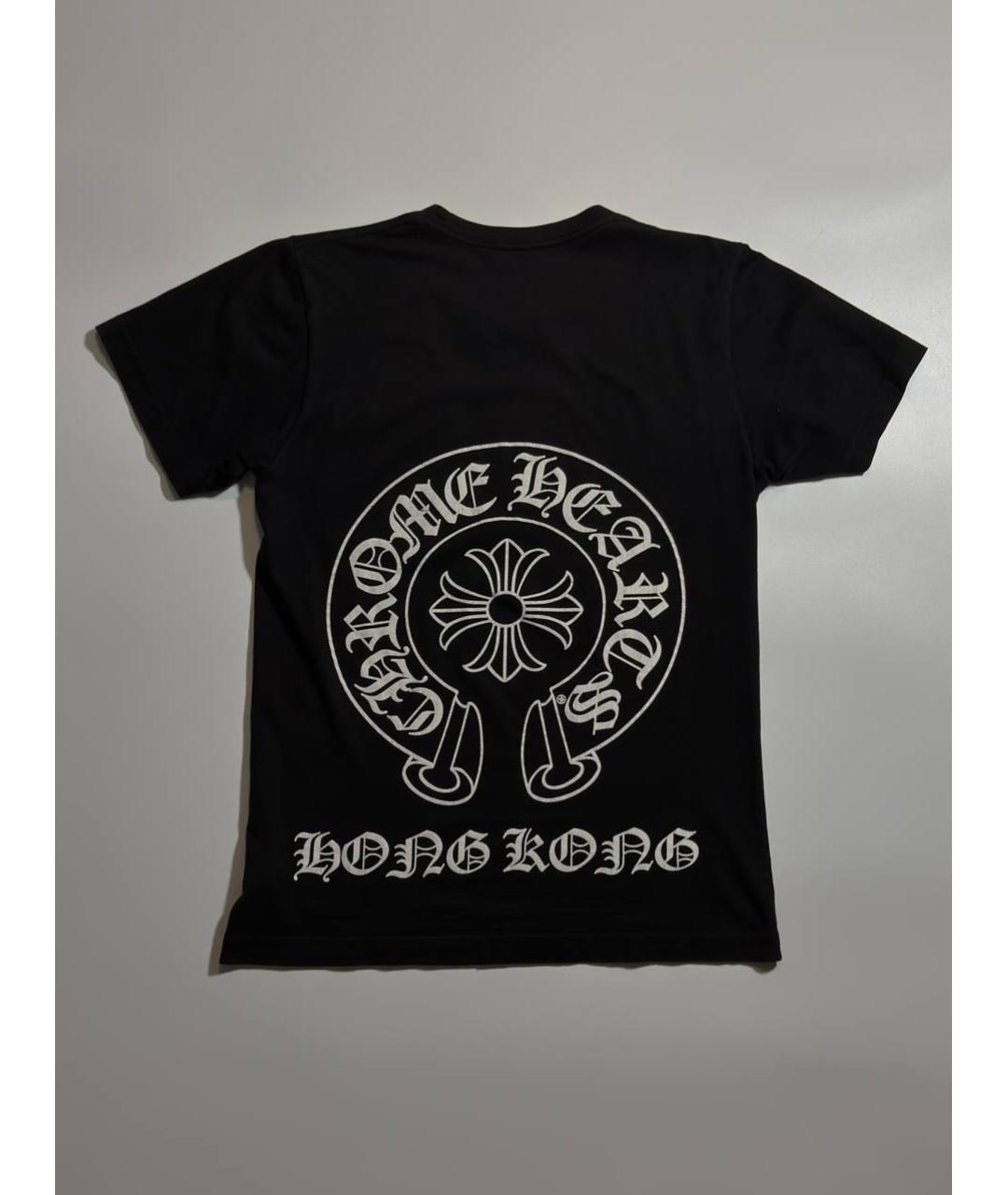 CHROME HEARTS Черная хлопковая футболка, фото 3