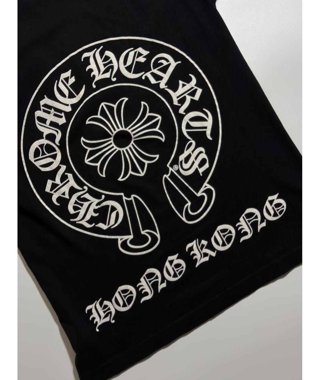 CHROME HEARTS Черная хлопковая футболка, фото 6