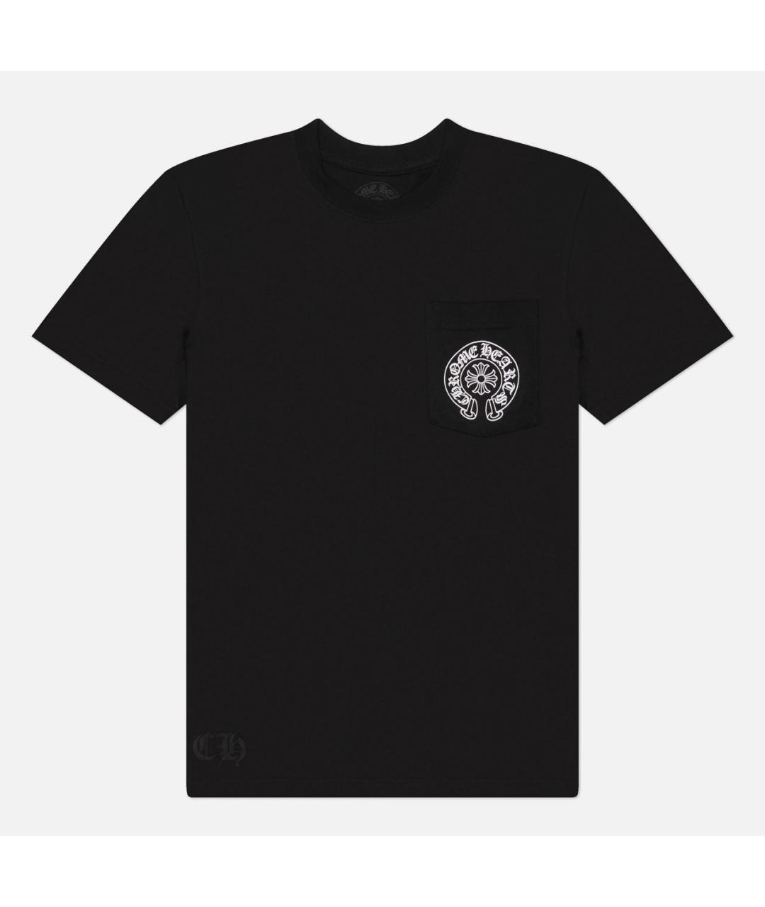CHROME HEARTS Черная хлопковая футболка, фото 9