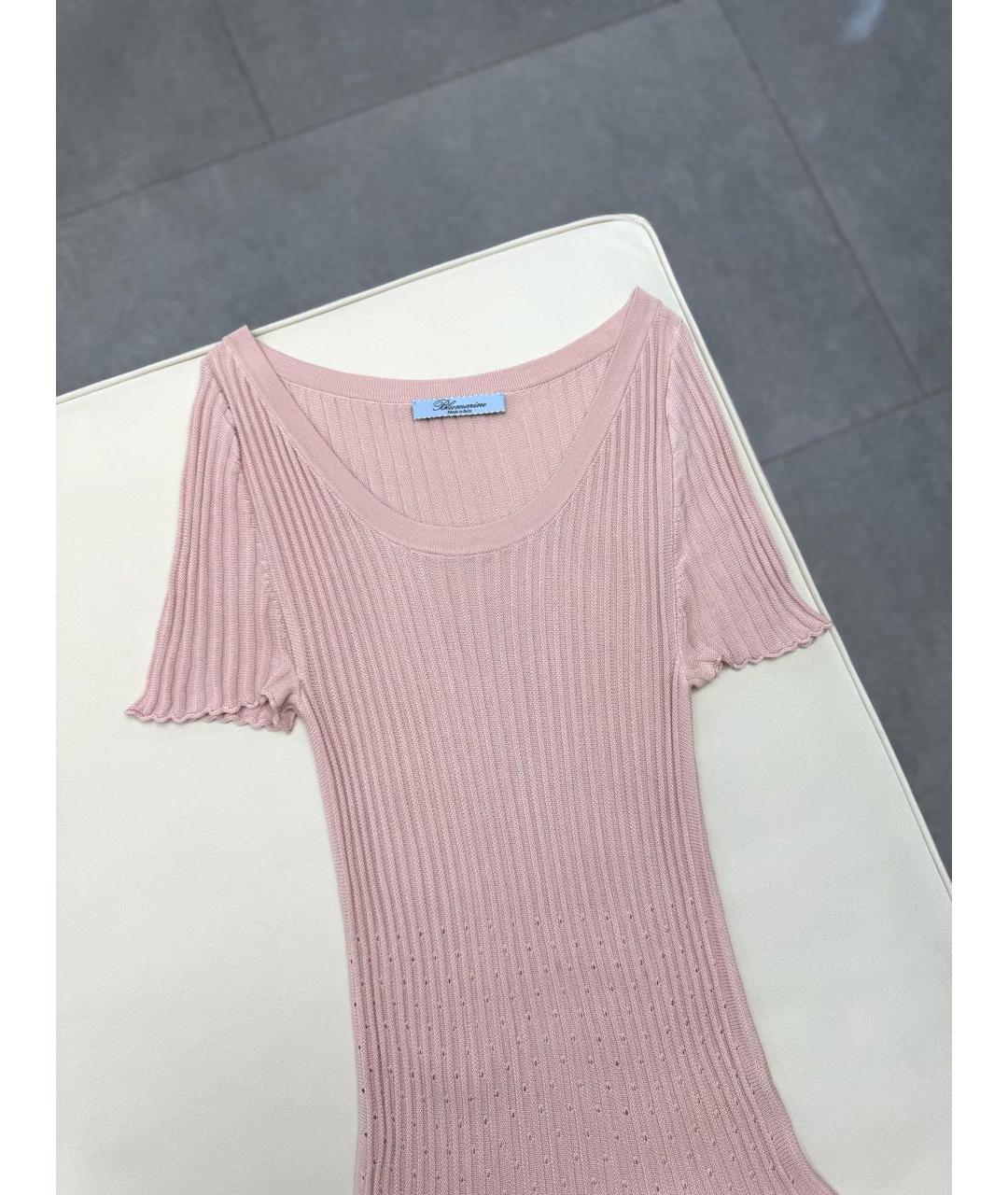 BLUMARINE Бежевое шелковое коктейльное платье, фото 8