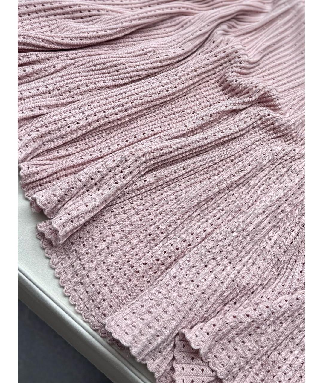 BLUMARINE Бежевое шелковое коктейльное платье, фото 4