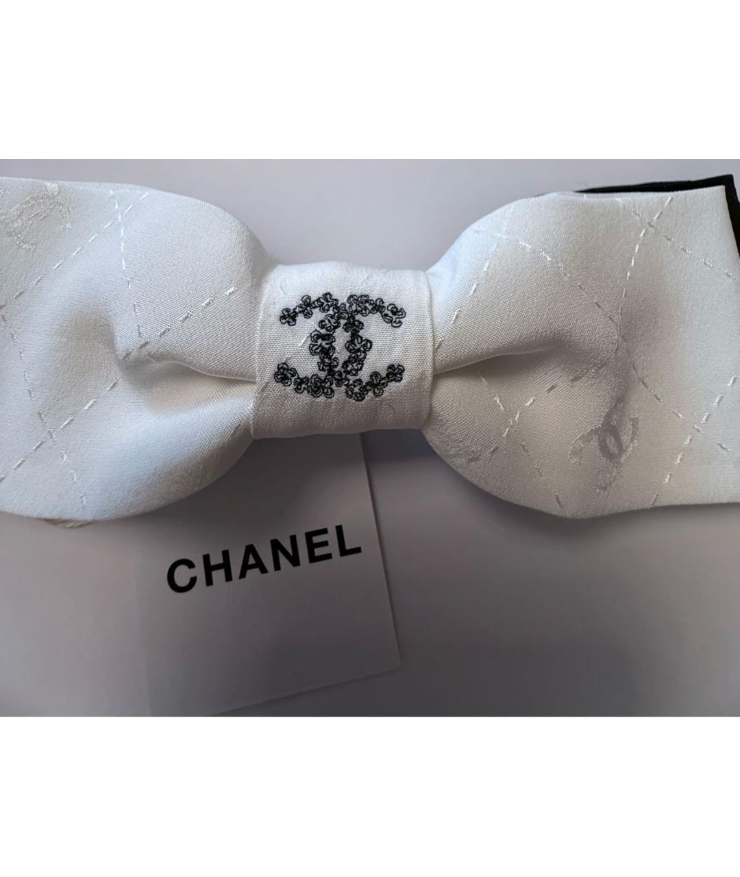 CHANEL Белая заколка, фото 7